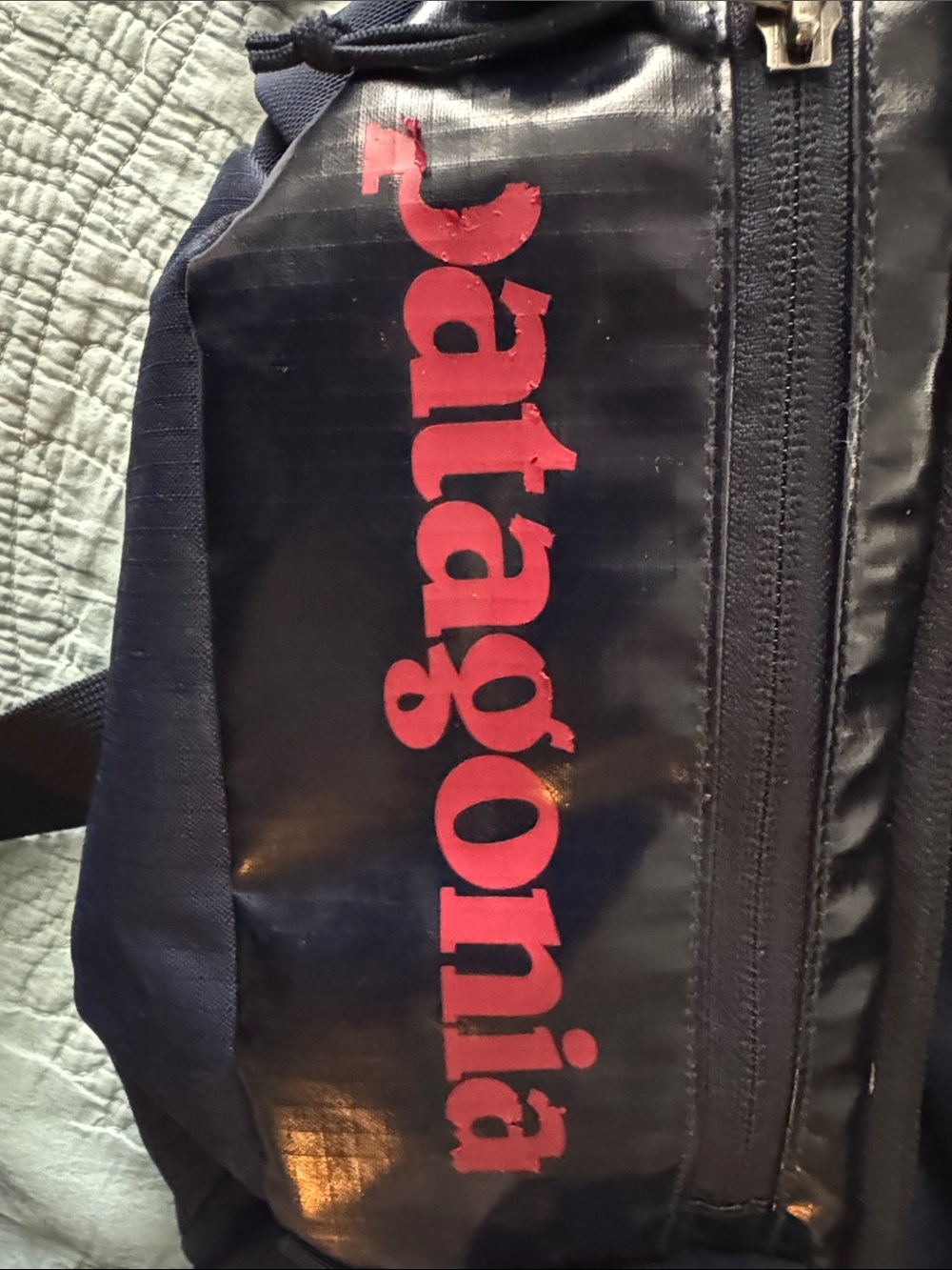 Patagonia Navy Belt Bag with Red Logo Patch - Picture 9 of 11